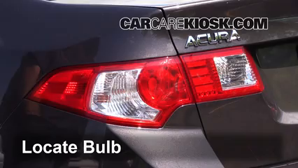 2009 Acura TSX 2.4L 4 Cyl. Lights Brake Light (replace bulb)